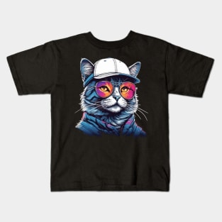 Vintage Cat Kids T-Shirt